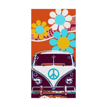 Larry Hunter 'Vw Orange' Canvas Art,16x32